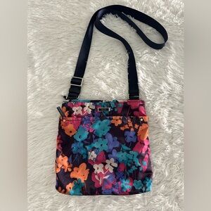 TUMI Floral‎ Nylon Messenger Crossbody Bag